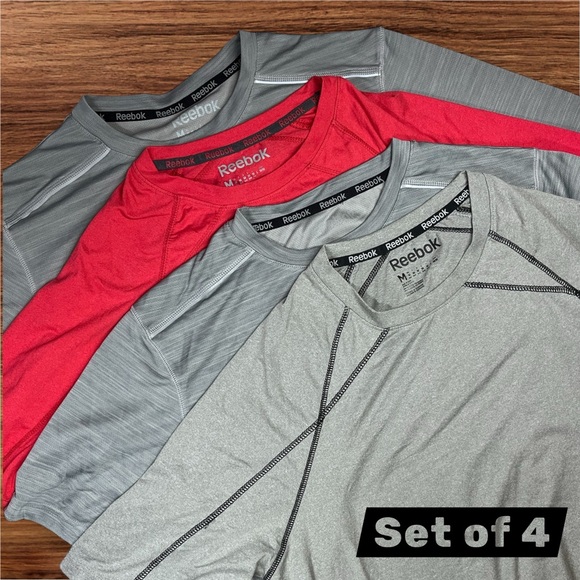 Reebok Other - Reebok Men’s Sport T-Shirts. Size Medium. Set of 4.